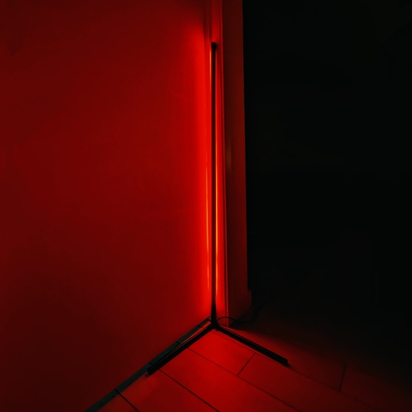 Corner LED Floor Lamp RGB Variable Color With Remote Control - Picture 4 of 5